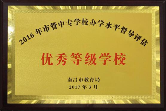 熱烈祝賀南昌向遠(yuǎn)軌道技術(shù)學(xué)校2016、2017、2018連續(xù)三年被南昌市教育局評定為“優(yōu)秀等級學(xué)校”！